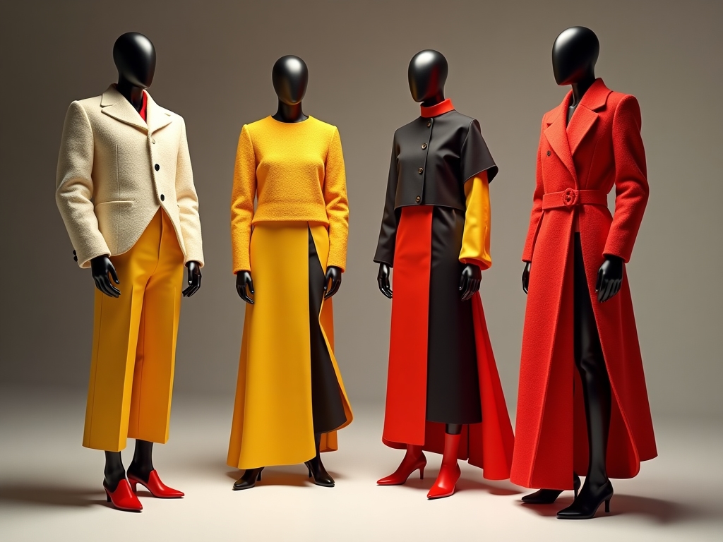 Midjourney-generierte Mode-Illustration