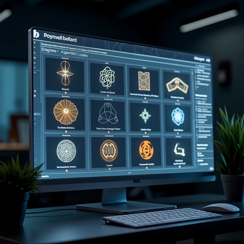 Digitale Prompt-Bibliothek Interface